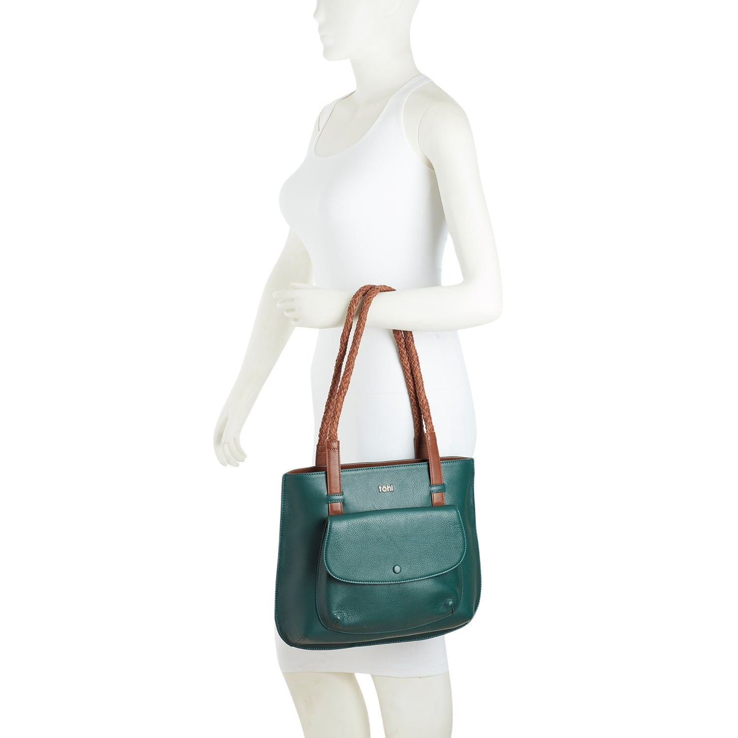 GARRETT WOMEN'S TOTE BAG - FOREST GREEN