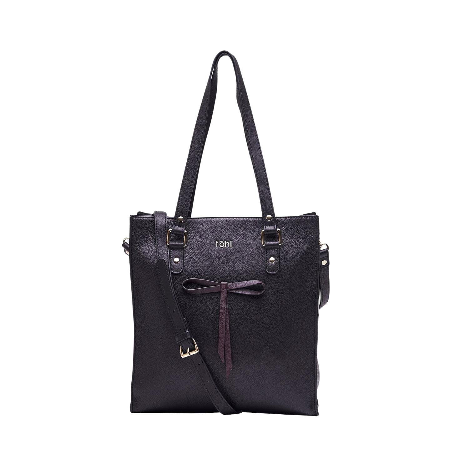 DENNIS WOMEN'S TOTE BAG - CHARCOAL BLACK