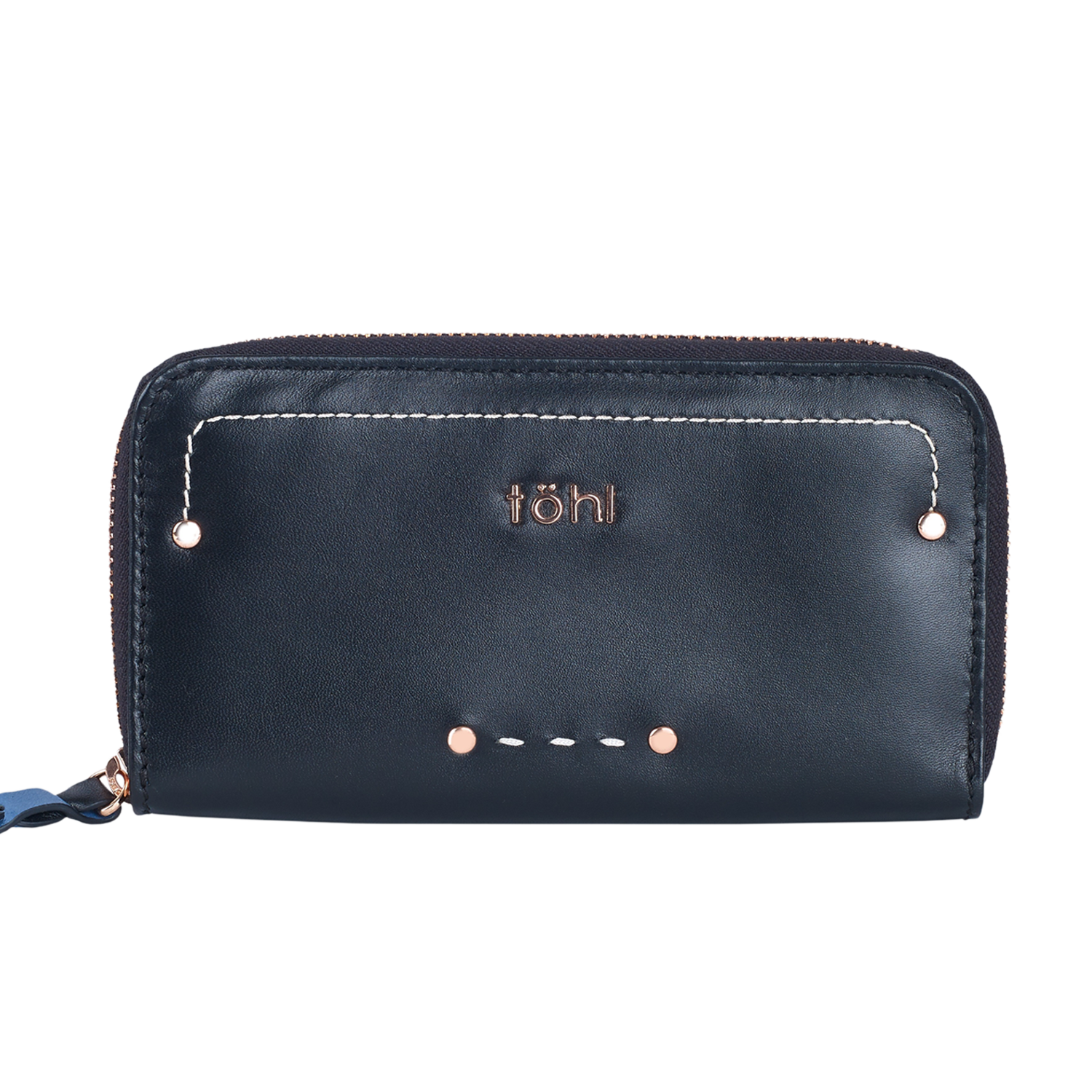 YARA WOMEN'S ZIP WALLET - CHARCOAL BLACK