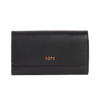 ALLEN WOMEN'S FLAPOVER WALLET - CHARCOAL BLACK