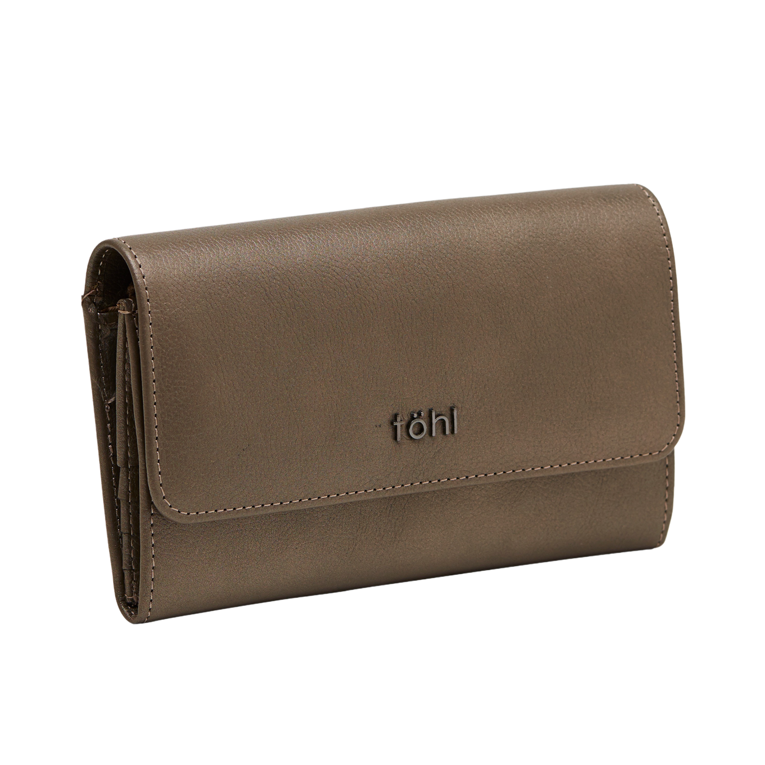 ALLEN WOMEN'S FLAPOVER WALLET - METALLIC COPPER