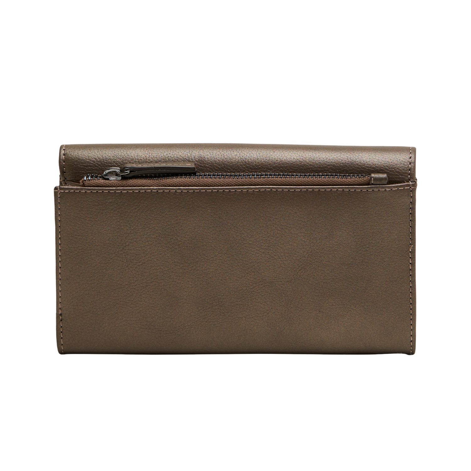 ALLEN WOMEN'S FLAPOVER WALLET - METALLIC COPPER