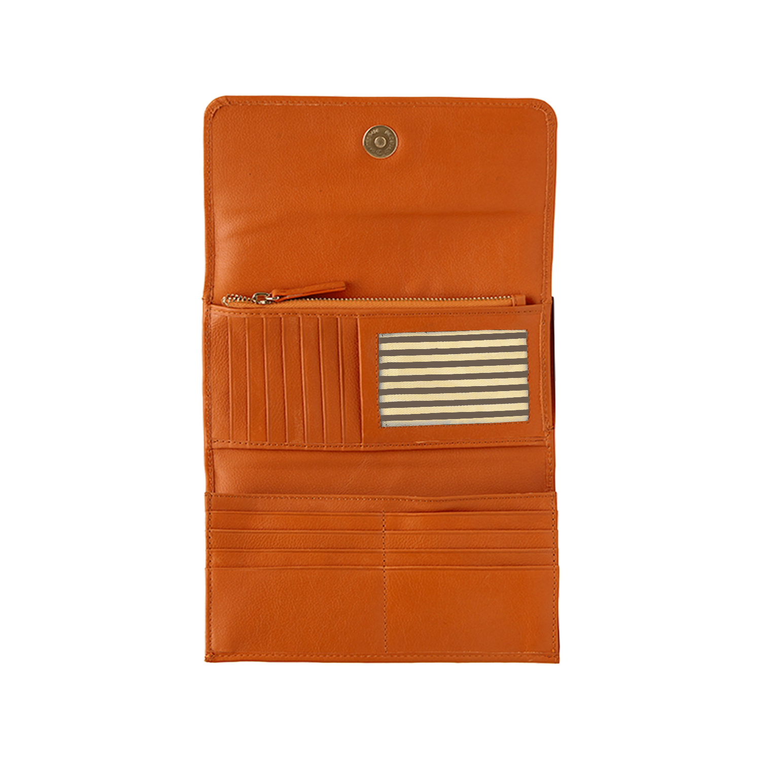 ALLEN WOMEN'S FLAPOVER WALLET - ORANGE MELON