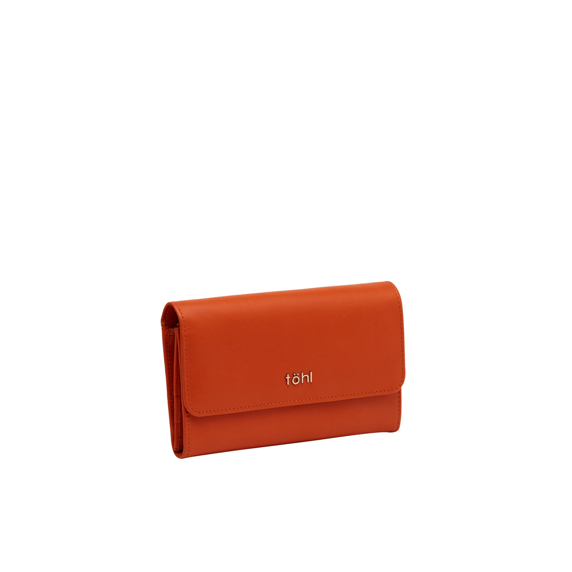 ALLEN WOMEN'S FLAPOVER WALLET - ORANGE MELON