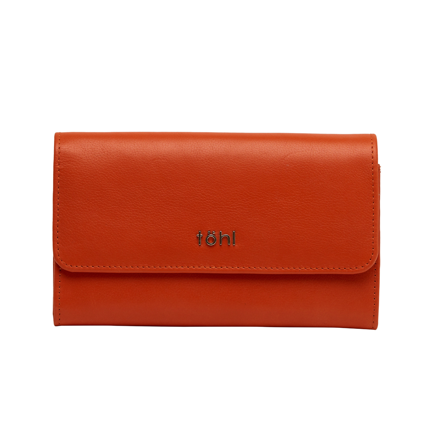 ALLEN WOMEN'S FLAPOVER WALLET - ORANGE MELON