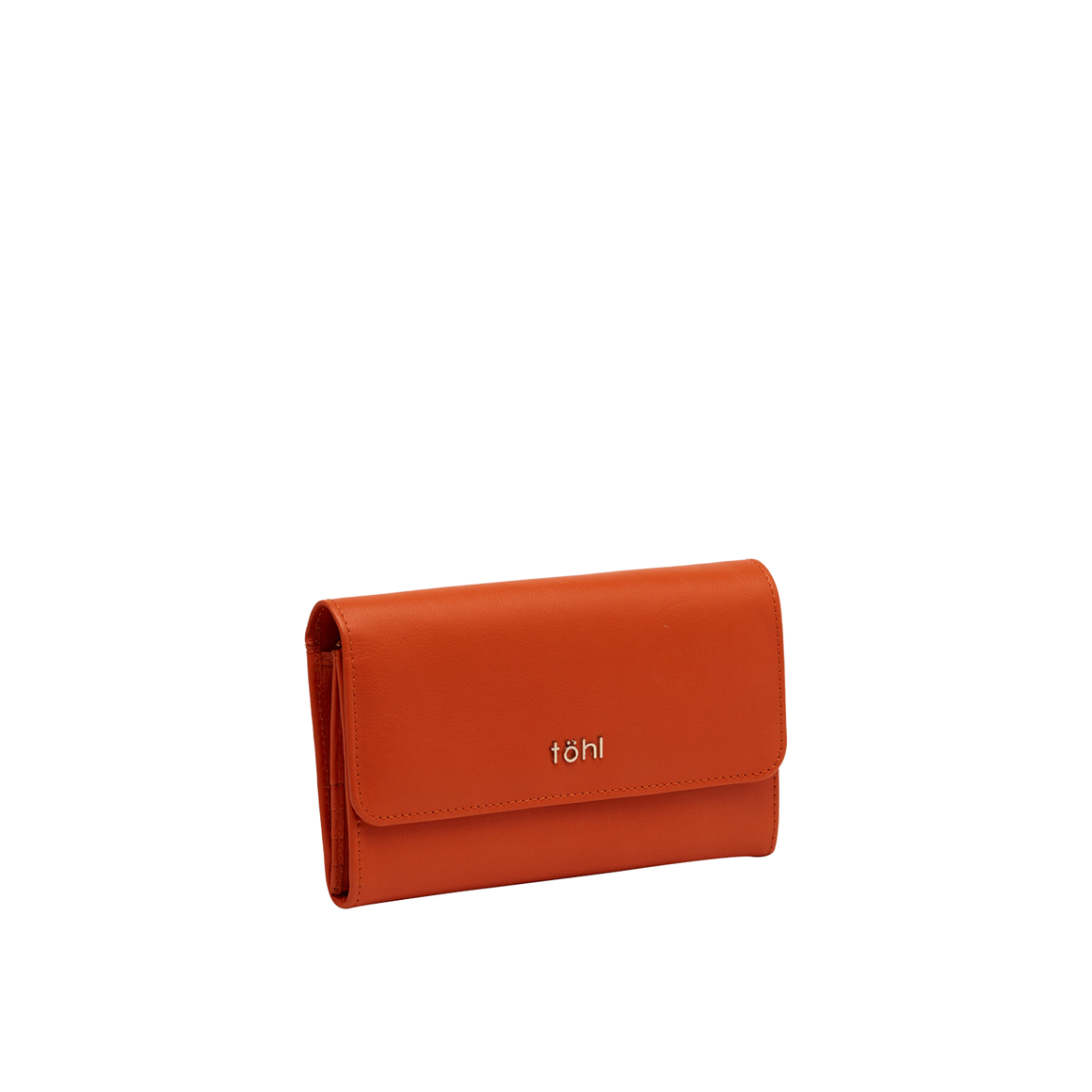 ALLEN WOMEN'S FLAPOVER WALLET - ORANGE MELON