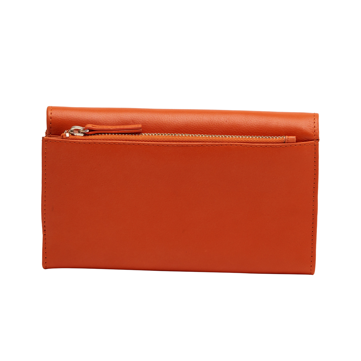 ALLEN WOMEN'S FLAPOVER WALLET - ORANGE MELON