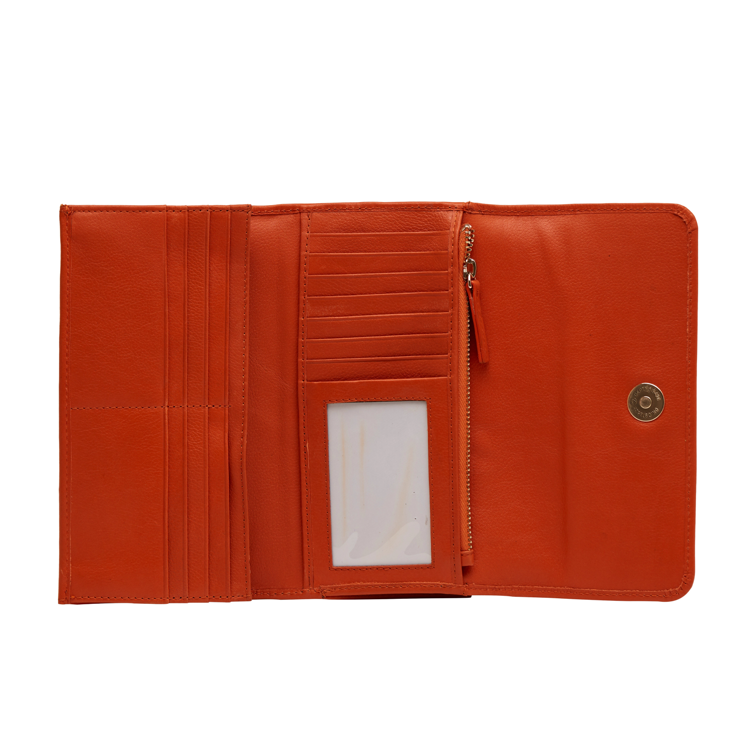 ALLEN WOMEN'S FLAPOVER WALLET - ORANGE MELON