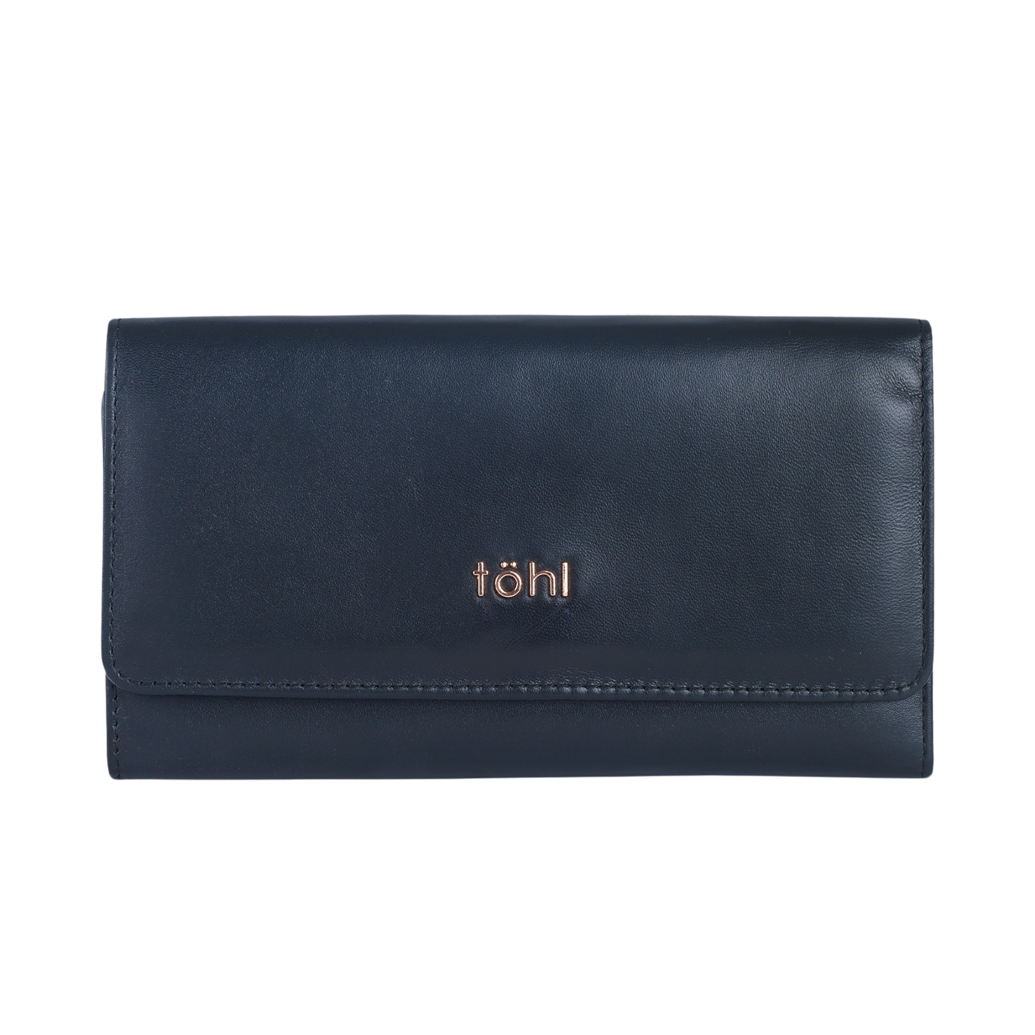 BOBBI WOMEN'S FLAPOVER WALLET - CHARCOAL BLACK