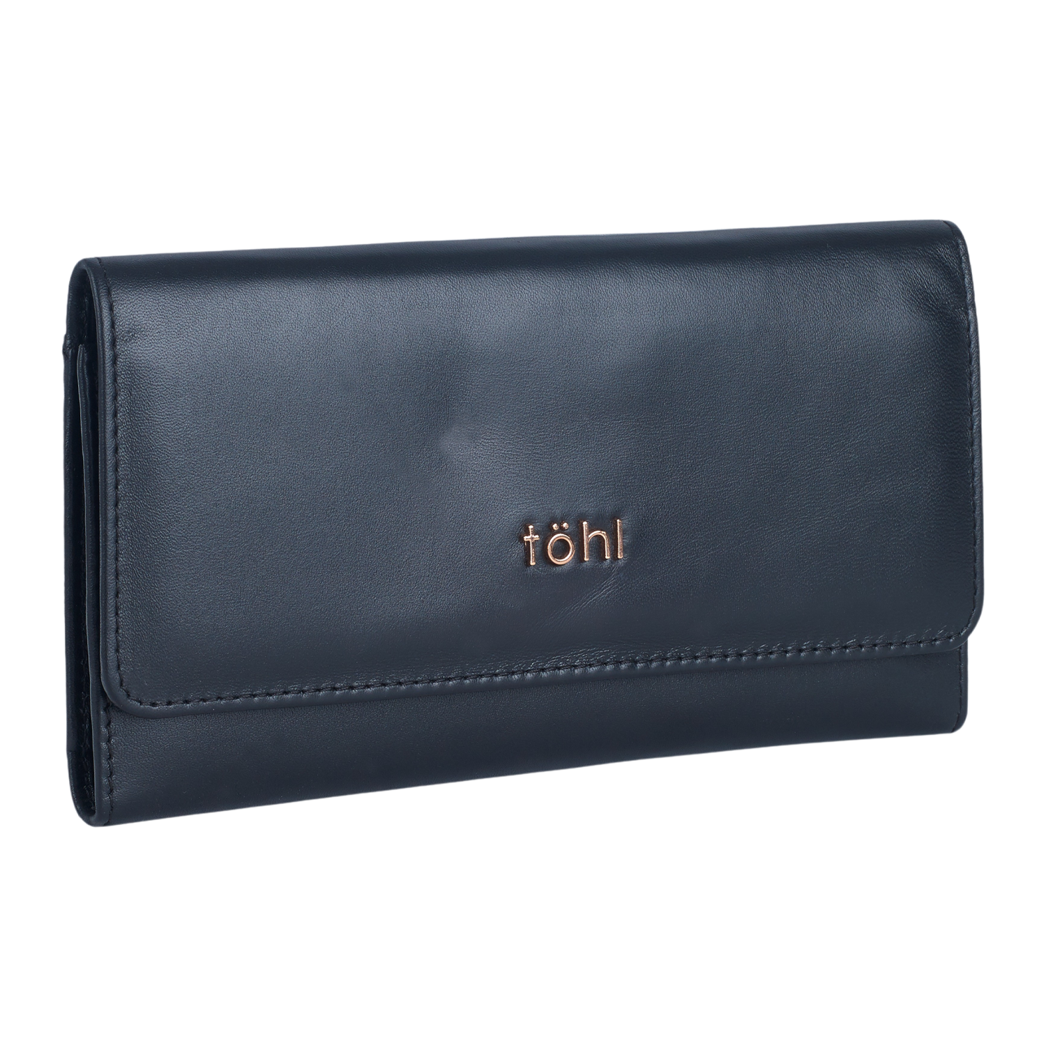 BOBBI WOMEN'S FLAPOVER WALLET - CHARCOAL BLACK