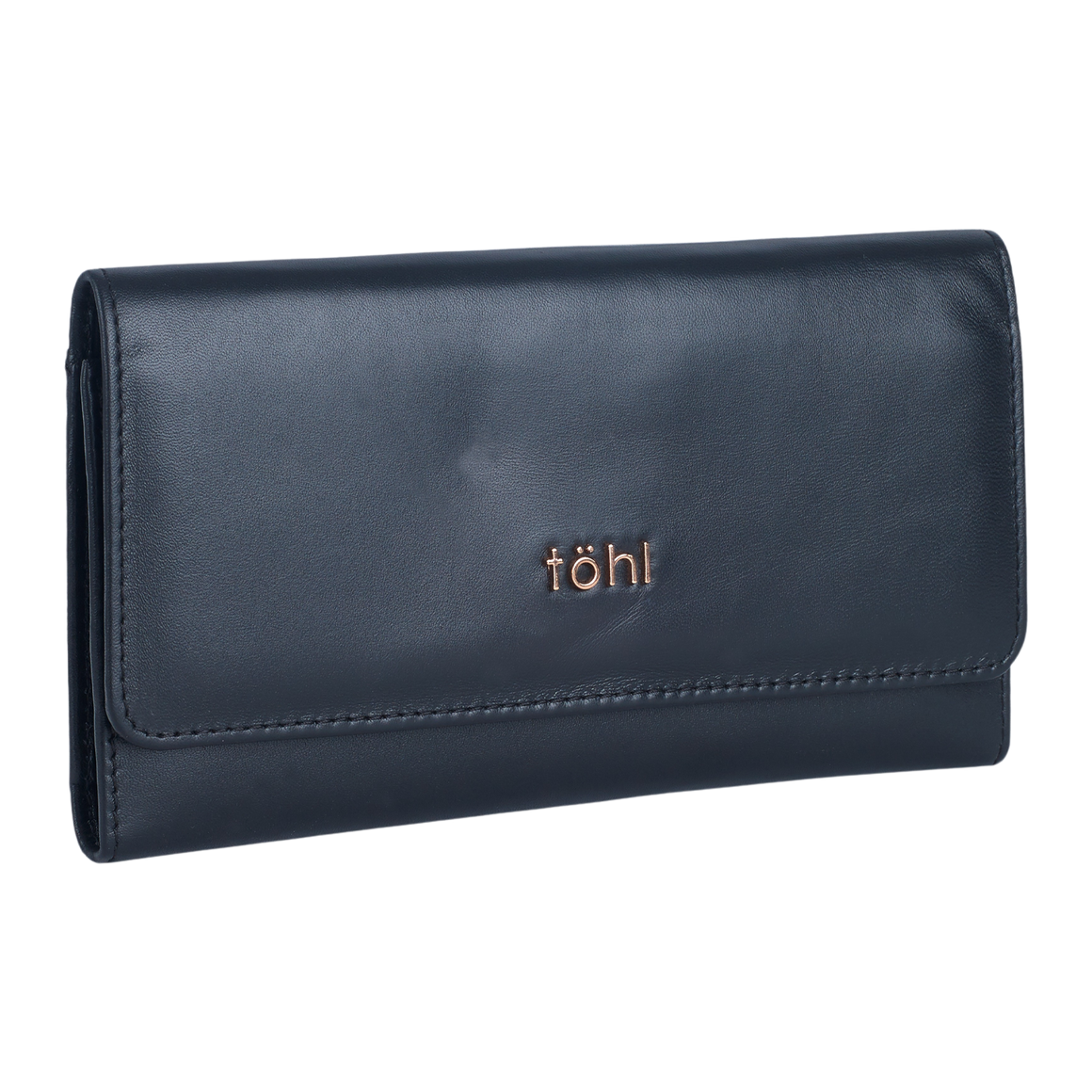 BOBBI WOMEN'S FLAPOVER WALLET - CHARCOAL BLACK