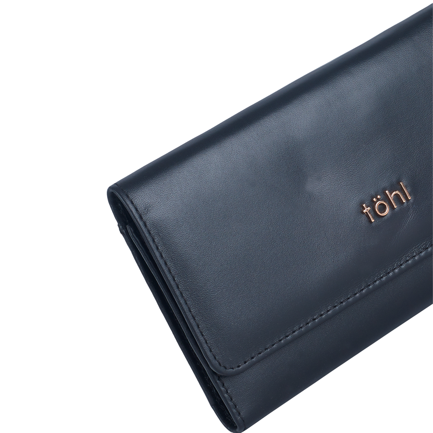 BOBBI WOMEN'S FLAPOVER WALLET - CHARCOAL BLACK