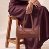 VIRELLE WOMEN'S SHOULDER BAG - RUSSET
