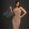 WILLOW WOMEN'S SHOULDER BAG - FOREST GREEN