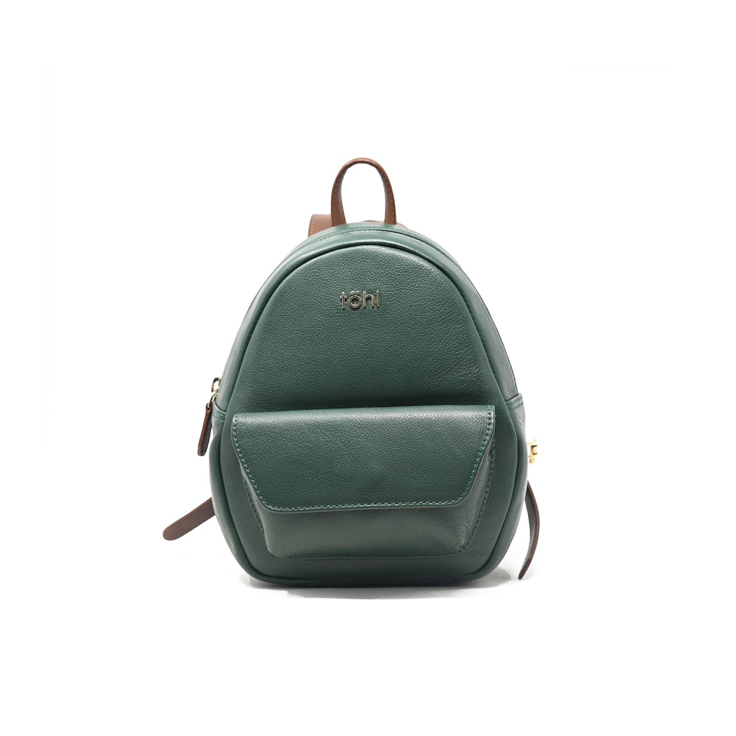 Stuart Backpack in Dark Green Leather | Darby Scott